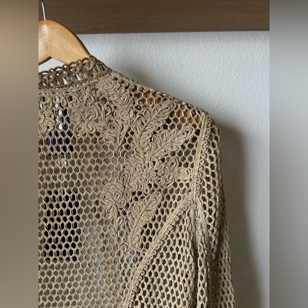 RARE- Ralph Lauren Women’s Collection/Purple Label Georgia Lamb Suede Jacket - Picture 9 of 11